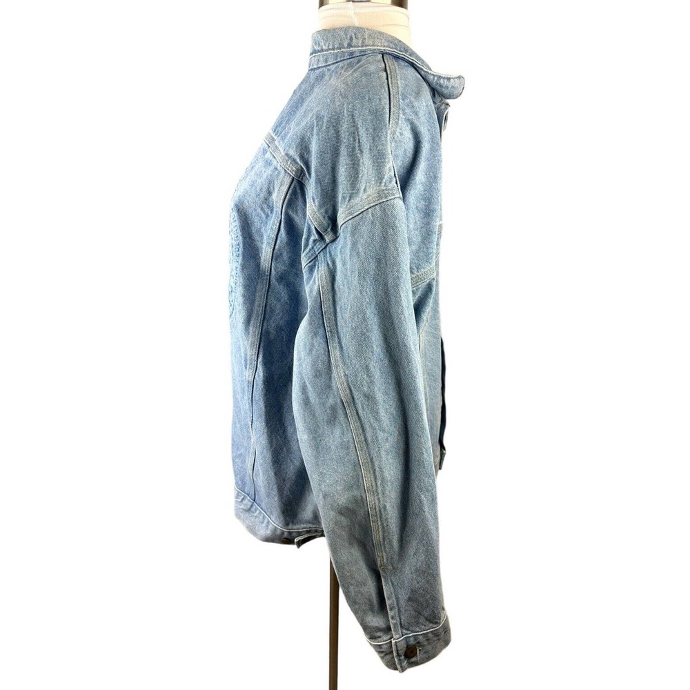 Carhartt Denim Jean Jacket Logo IBEW International Brotherhood Electrical Worker - Picture 6 of 13